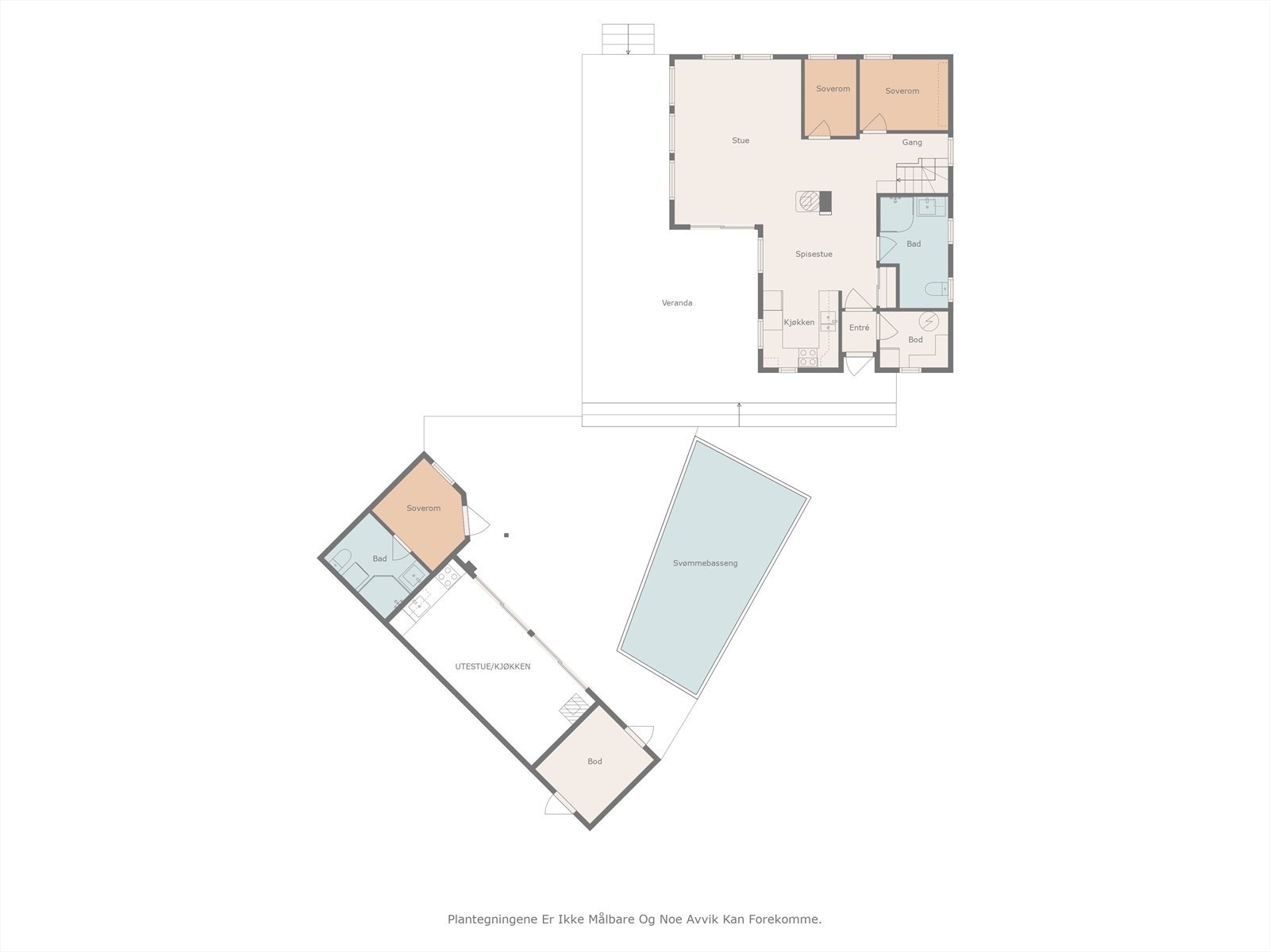 Plantegning 1. etg og annekset Galleribilde