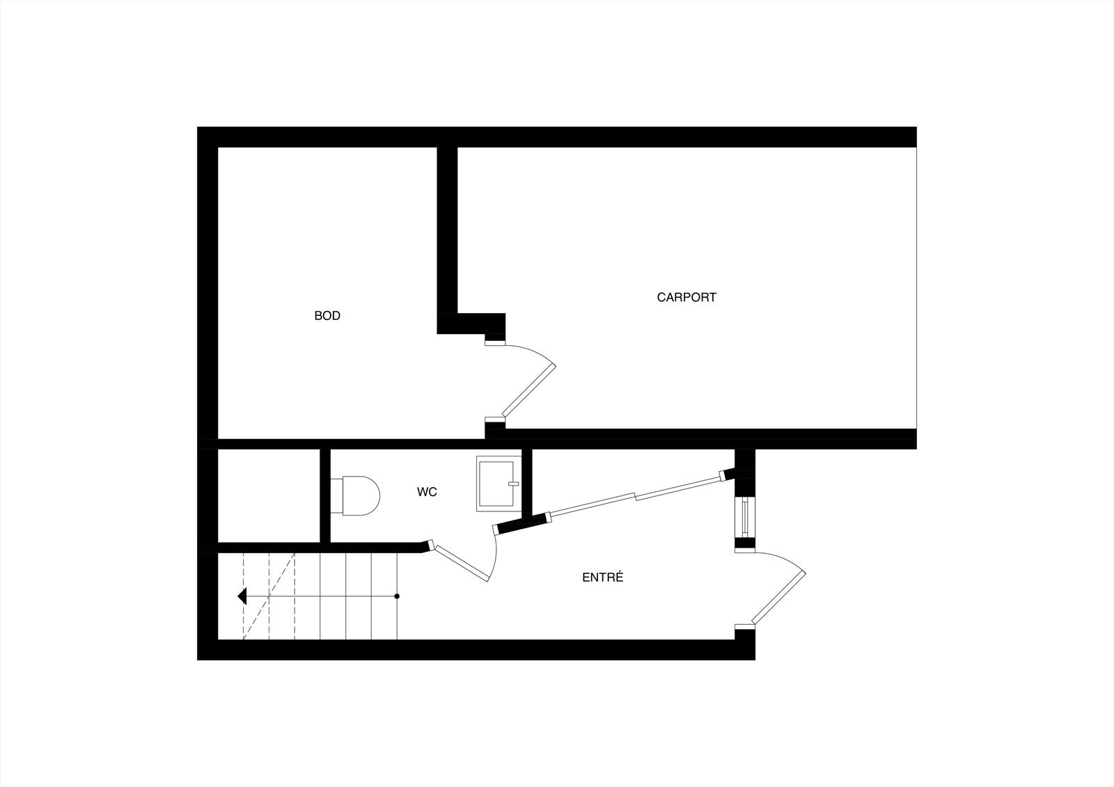 Plantegning 1. etasje Galleribilde