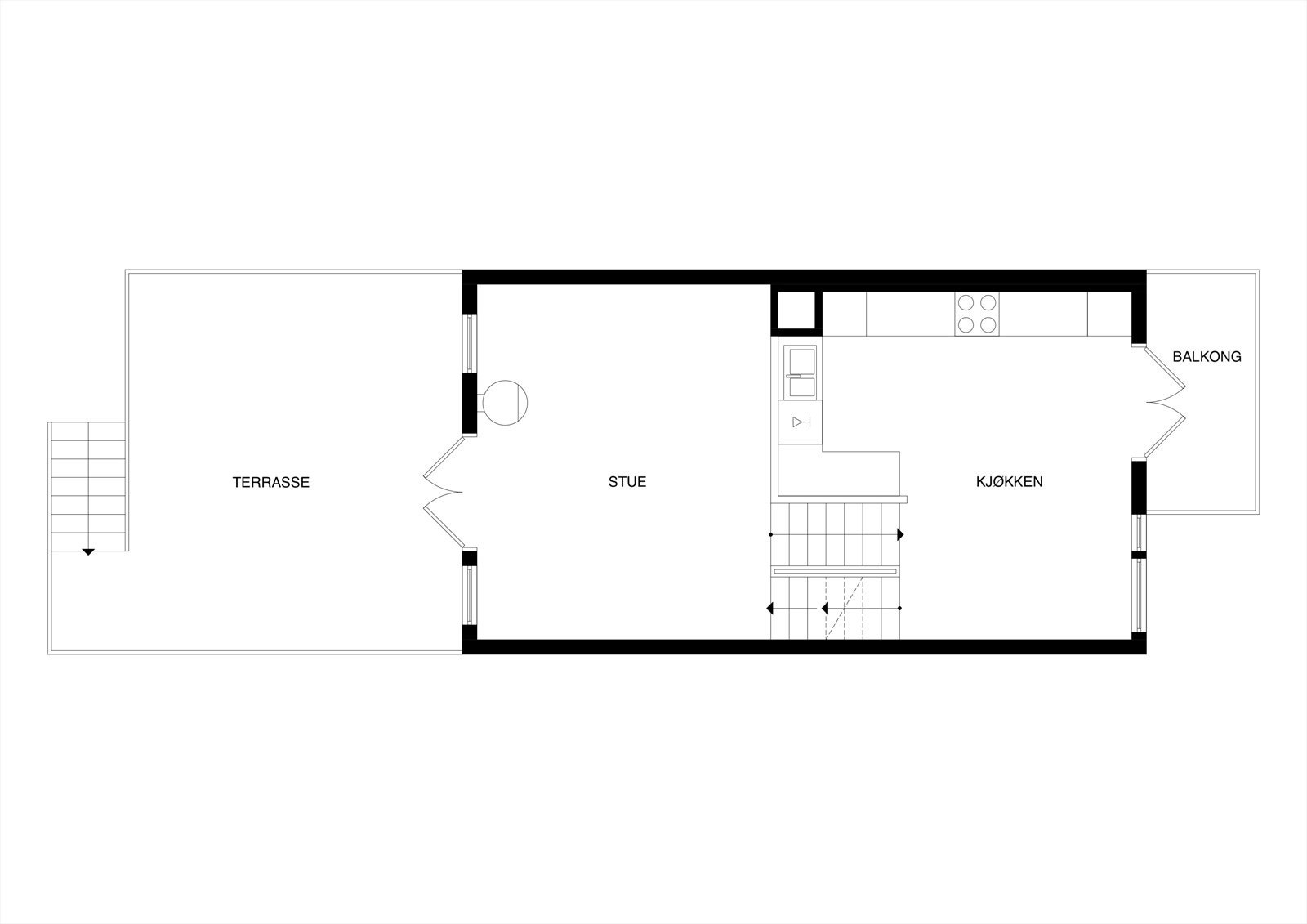 Plantegning 2. etasje Galleribilde
