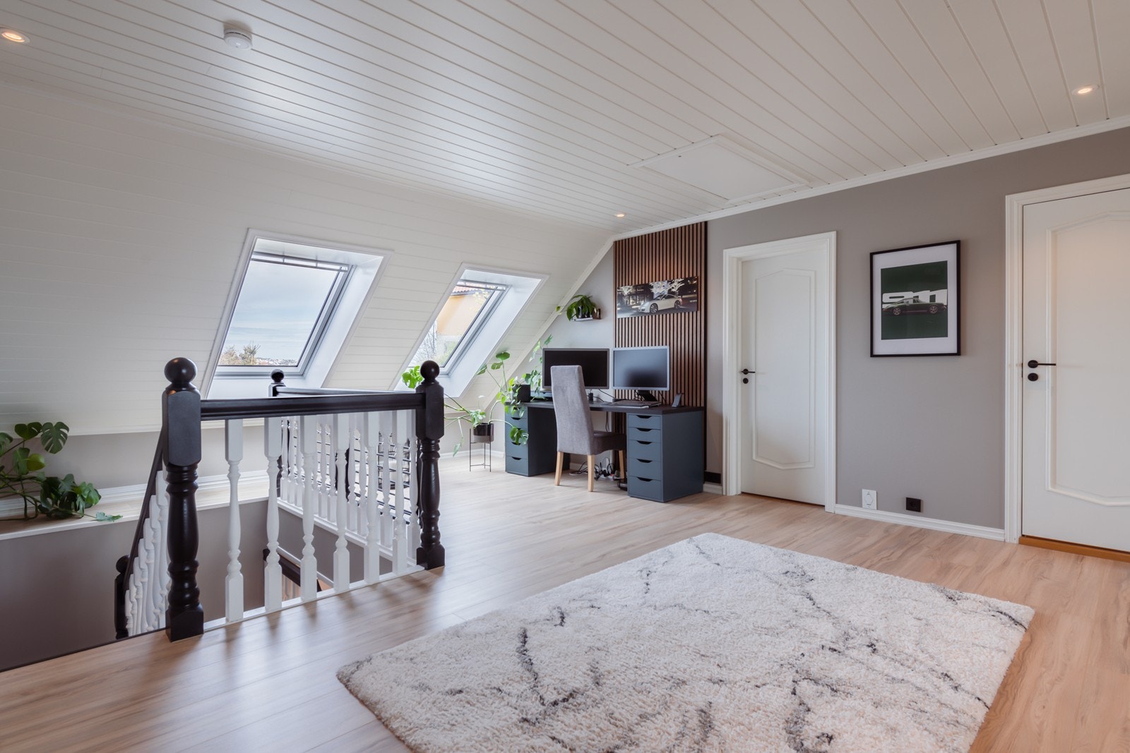 Tre soverom og bad i andre etasje. Galleribilde
