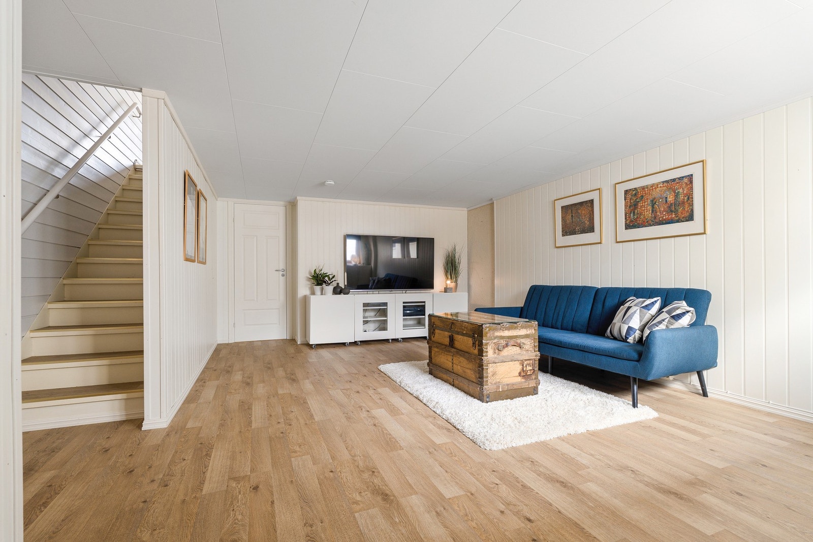 Disponibelt rom på 26,6 m² brukes i dag som stue. Galleribilde
