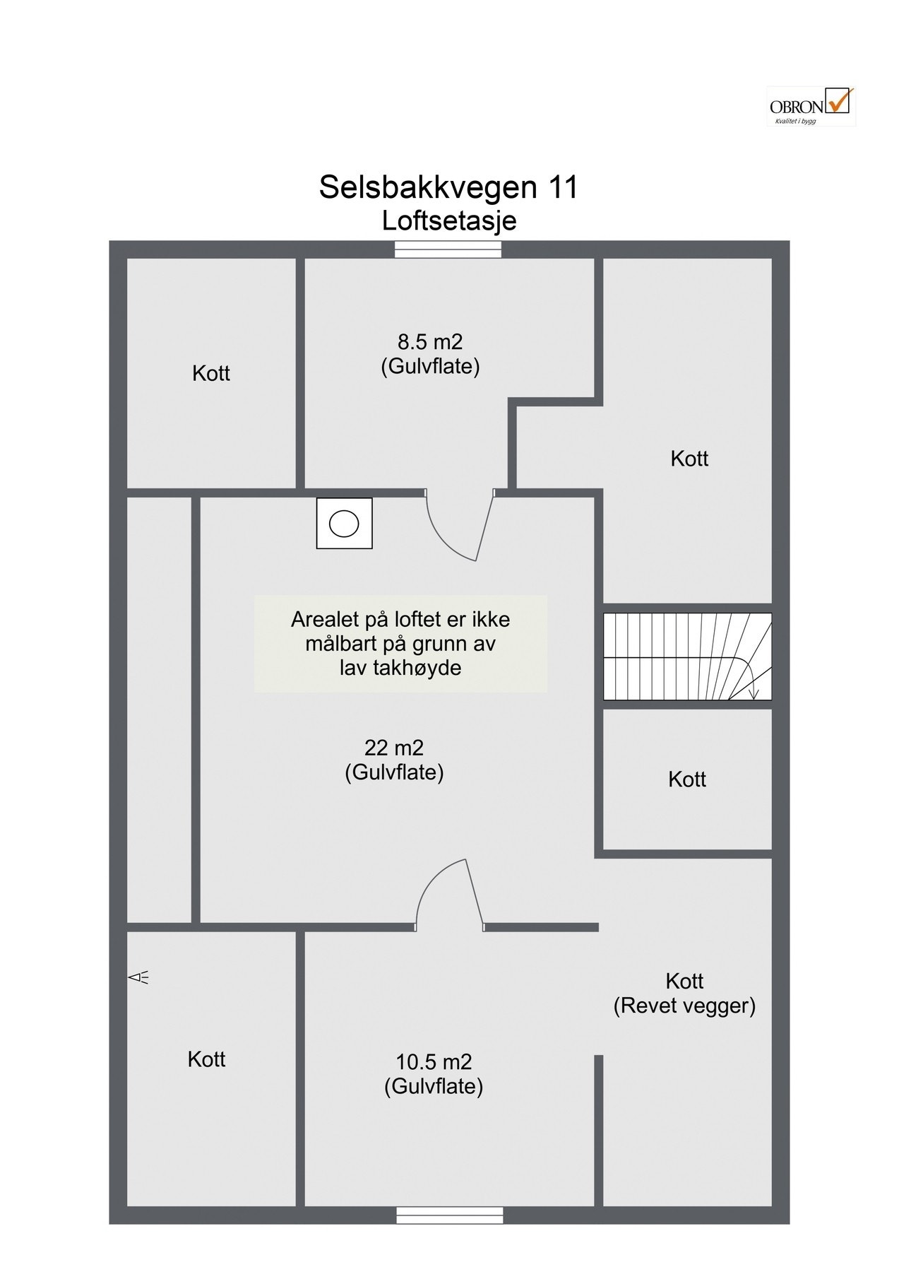 Planskisse loftetasje. Galleribilde