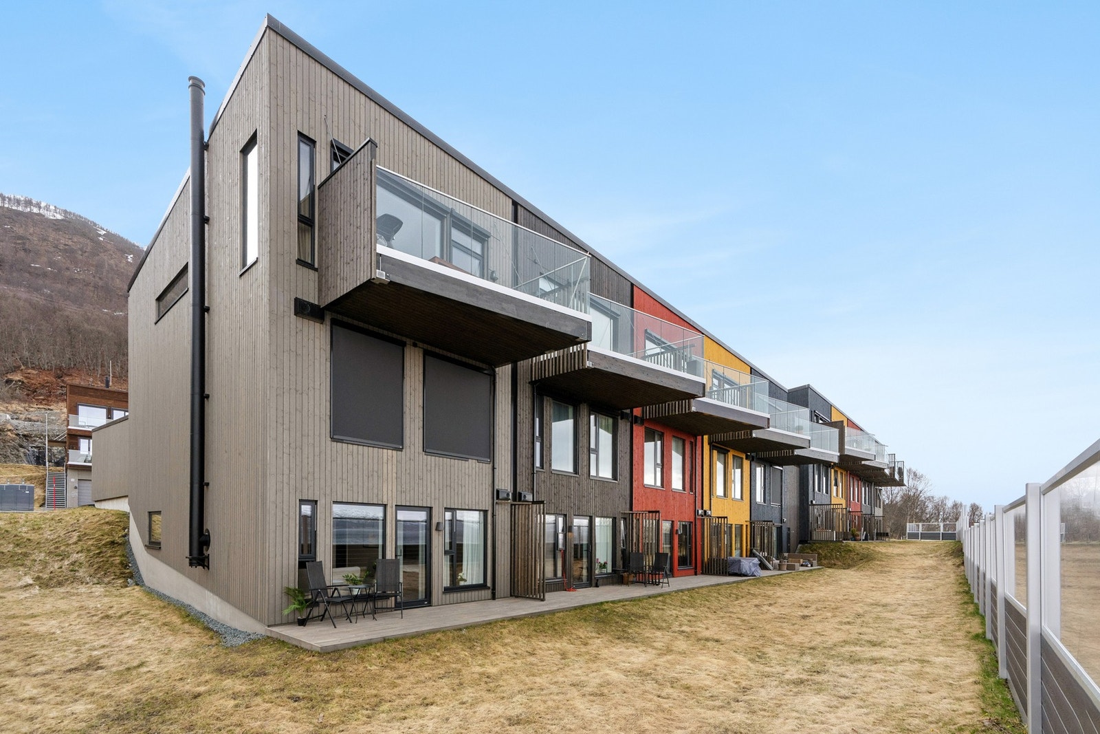 Leiligheten ligger på Midtre kaldslett i et nyetablert boligfelt Galleribilde