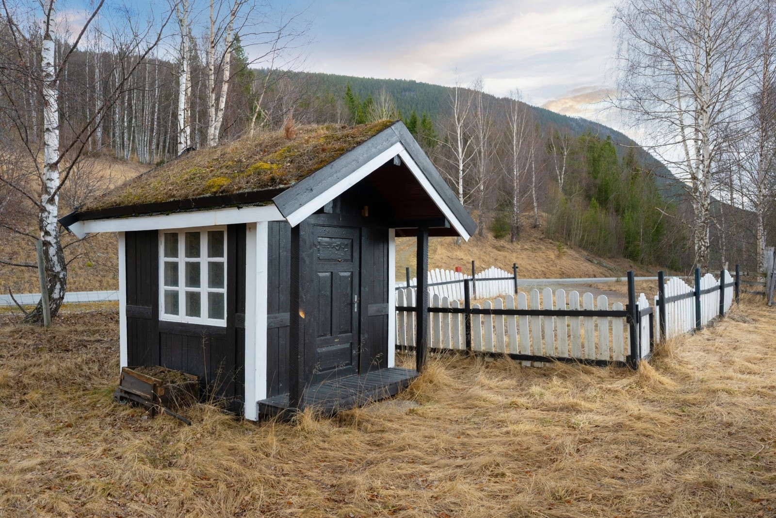 Innkjørsel med biloppstillingsplass Galleribilde