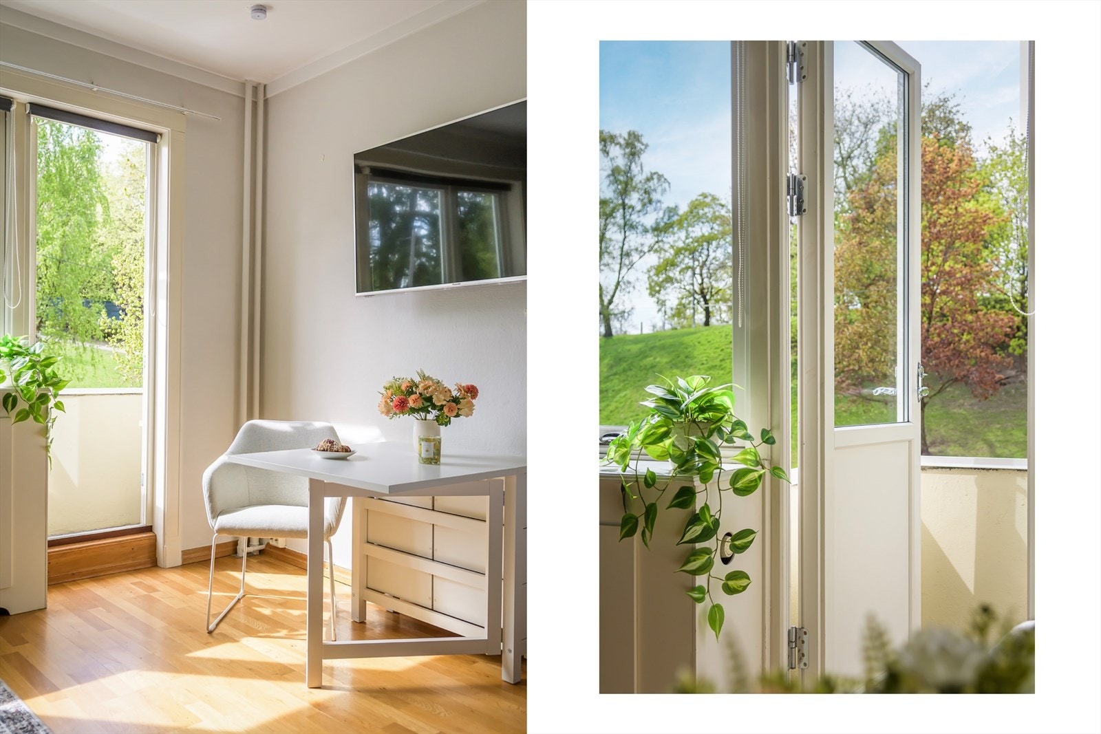 Nydelig utsyn til park og lite/ingen innsyn er sjeldent når du bor så sentralt! Galleribilde