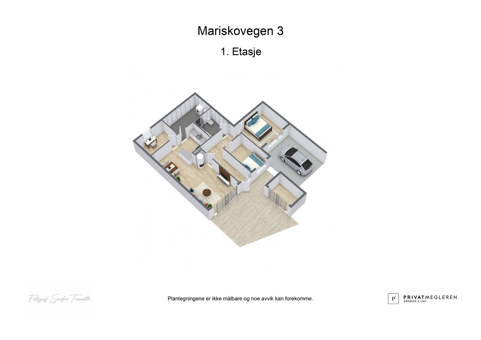 Plantegning 1. etasje - ikke målsatt, kun en illustrasjon. Galleribilde