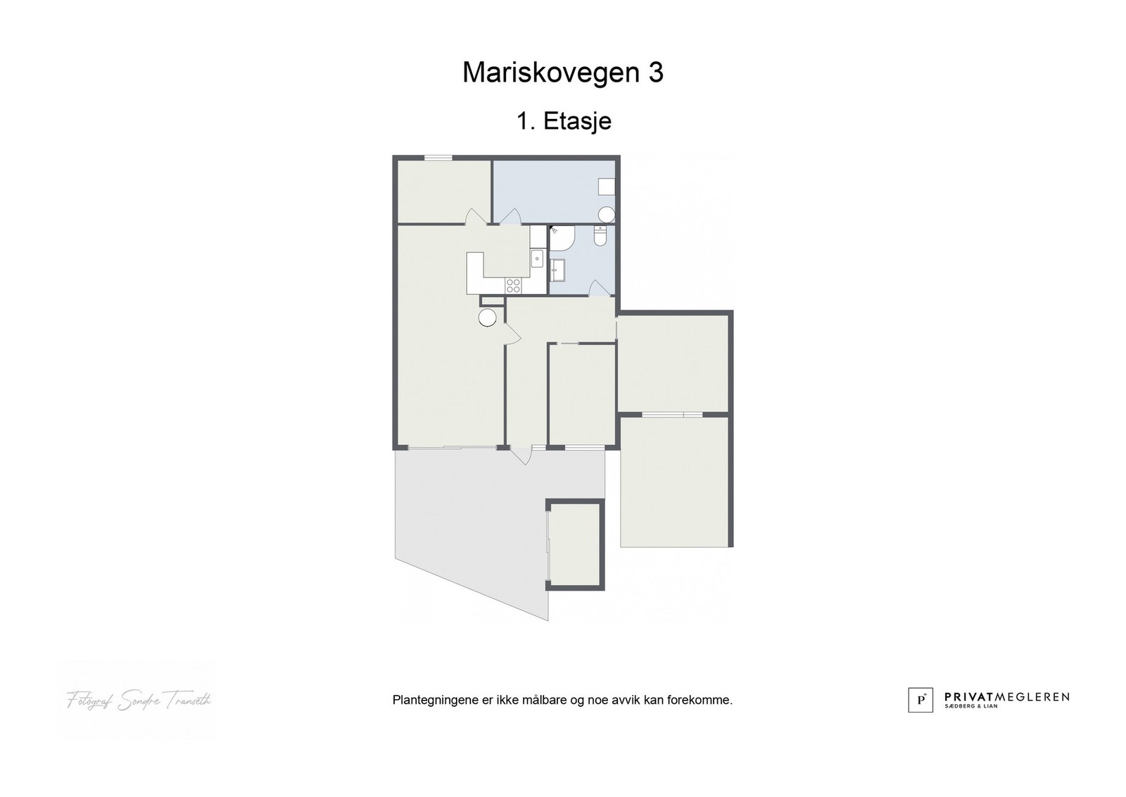 Plantegning 1. etasje - ikke målsatt, kun en illustrasjon. Galleribilde