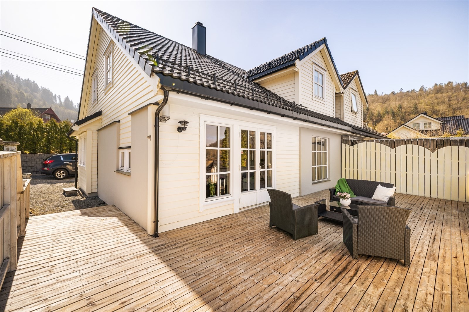 Her kan man også innrede i flere soner for å utnytte hele utearealet. Galleribilde