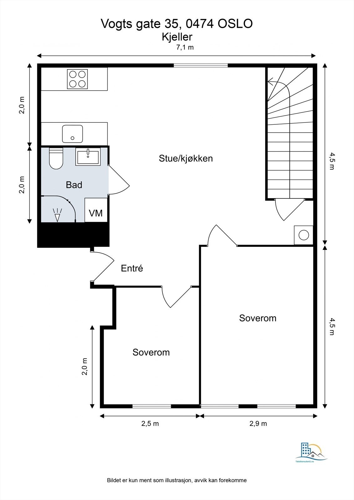 Plantegning - Underetasjen Galleribilde