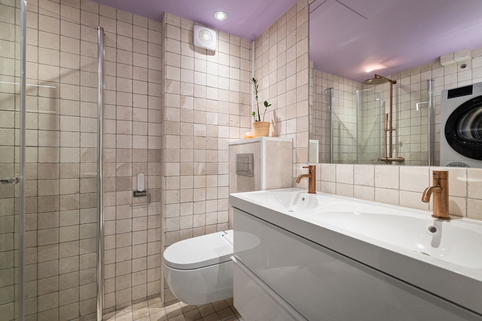 Opplegg for vaskemaskin. Geberit AquaClean ALBA dusjtoalett. Galleribilde