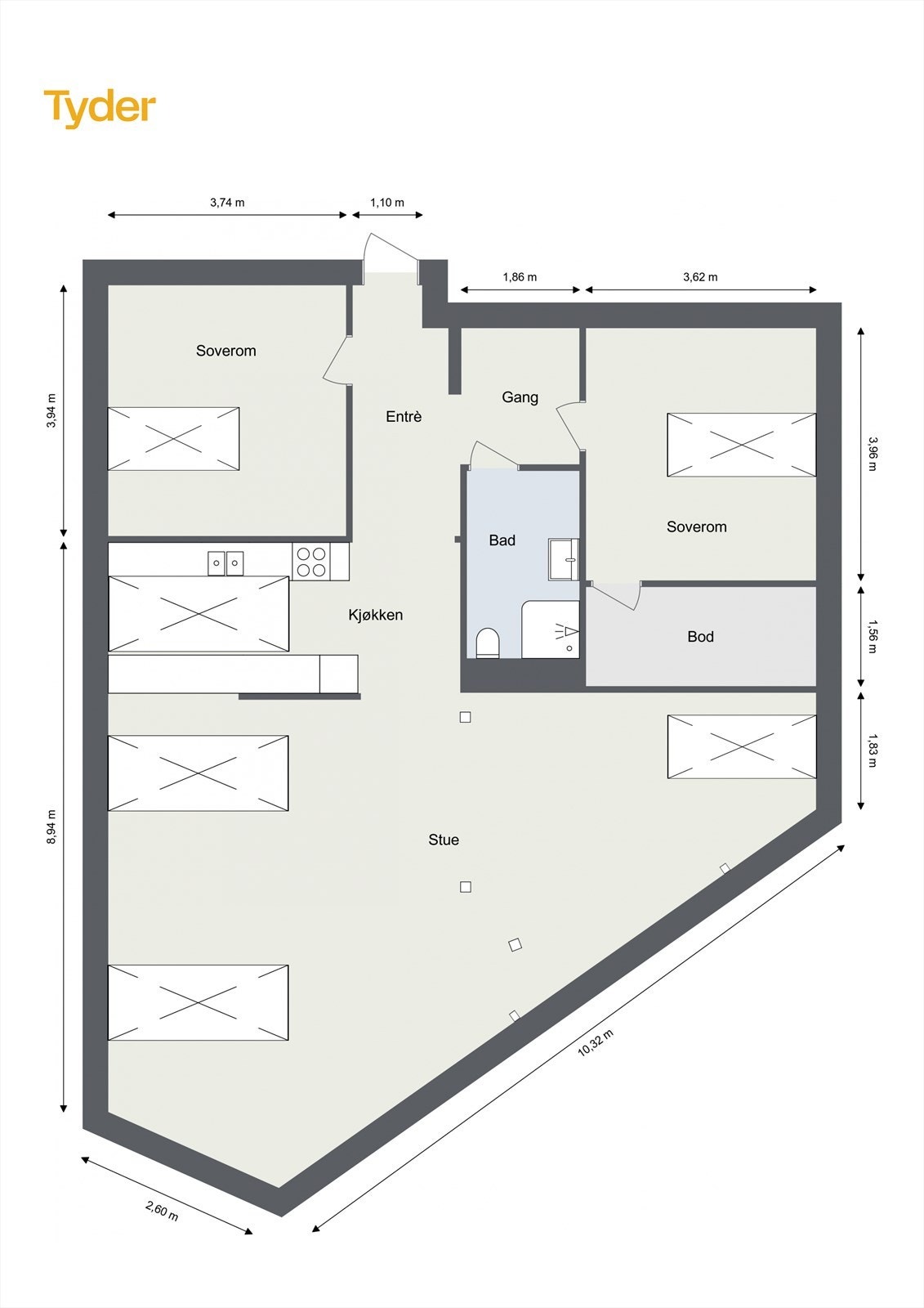 Plantegning. Galleribilde