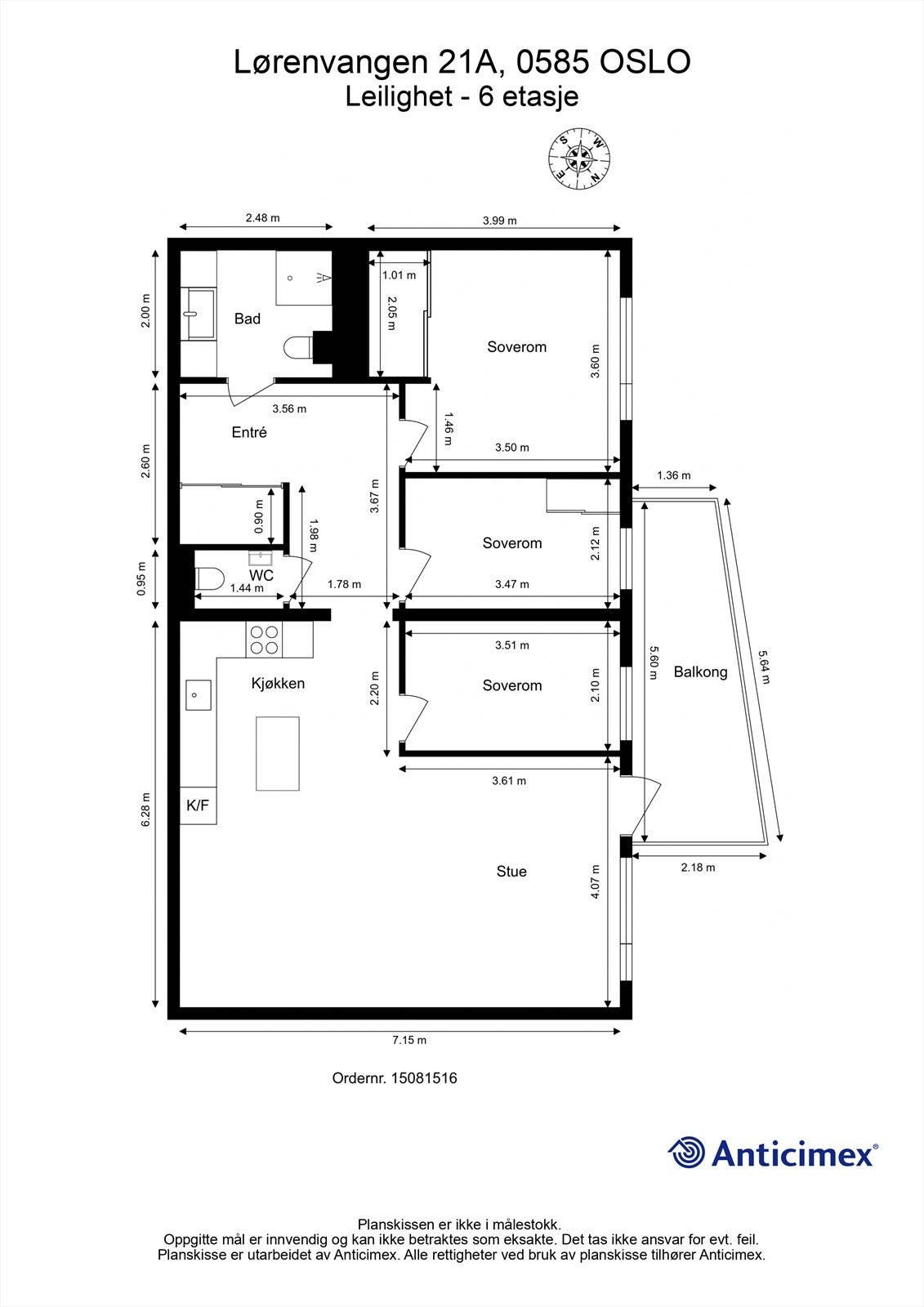 Plantegning Galleribilde