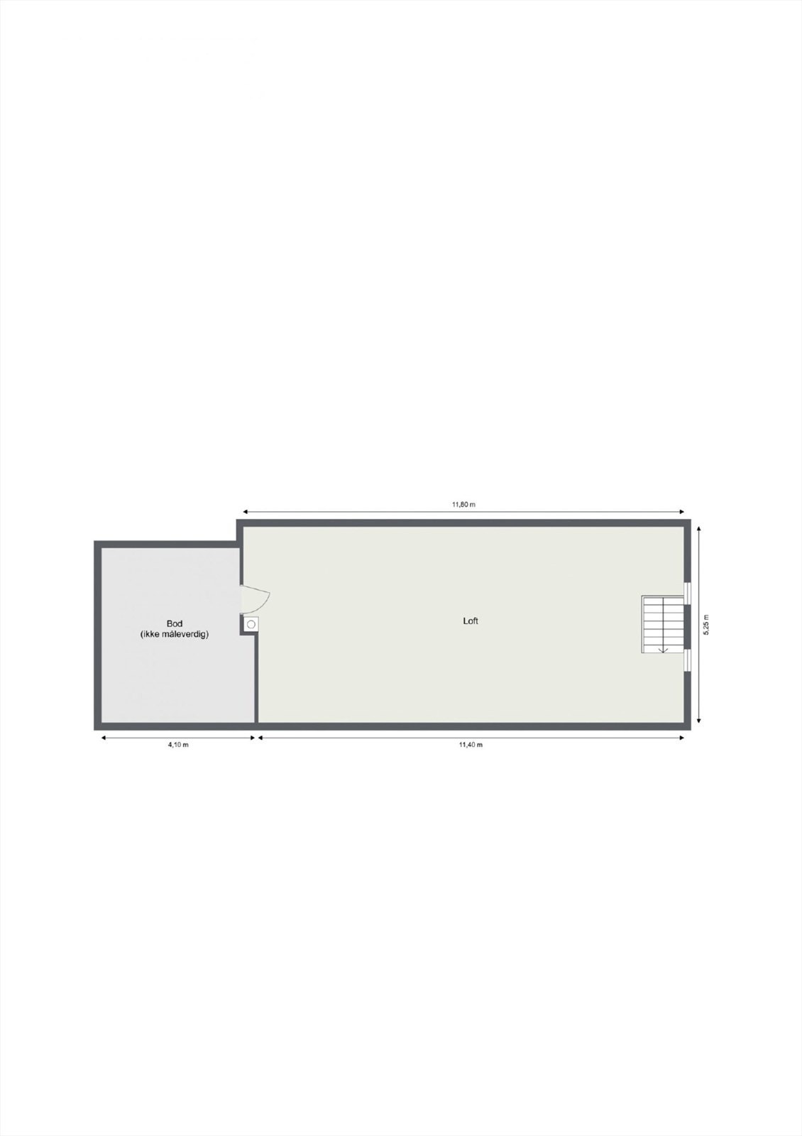 Plantegning loftsetasjen. Galleribilde