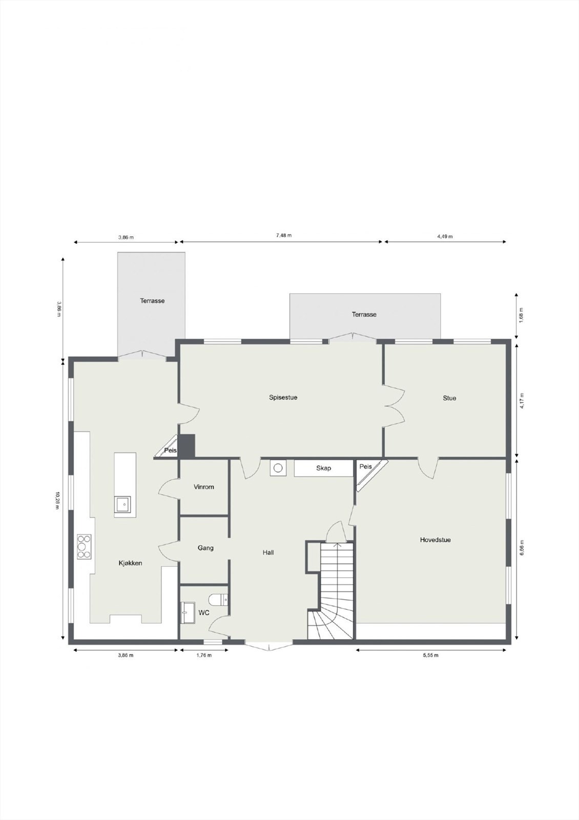 Plantegning 1.etasje. Galleribilde
