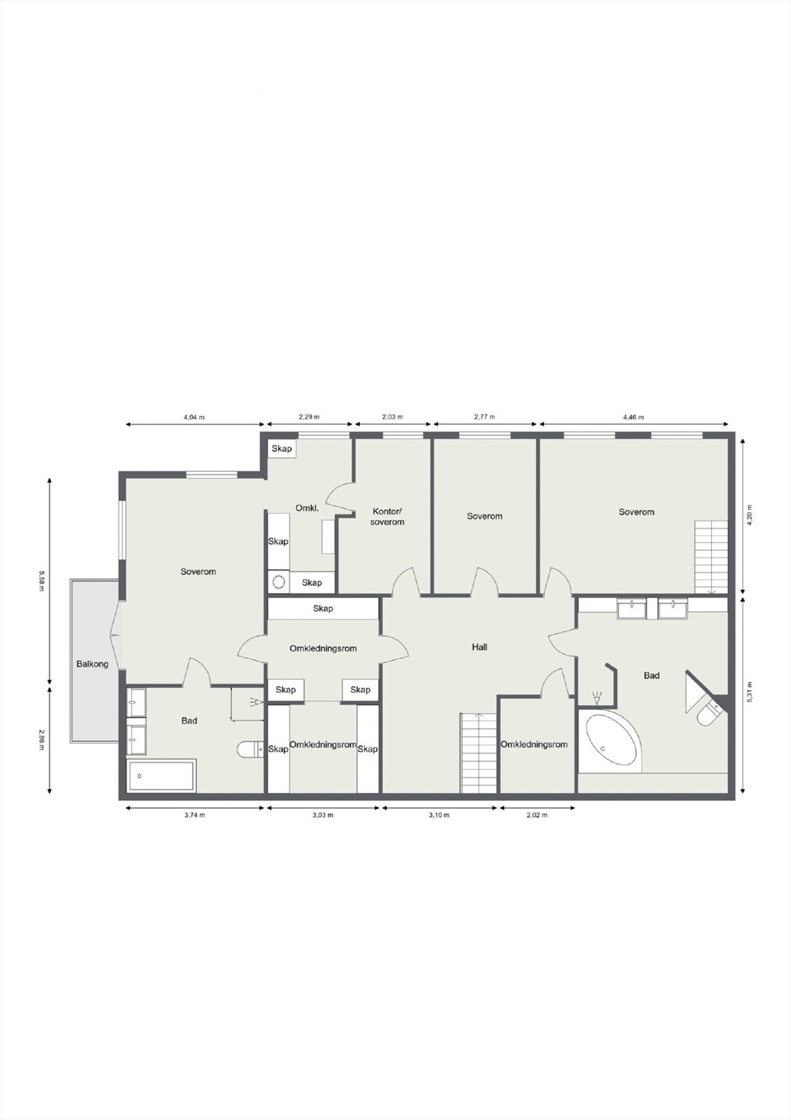 Plantegning 2.etasje. Galleribilde