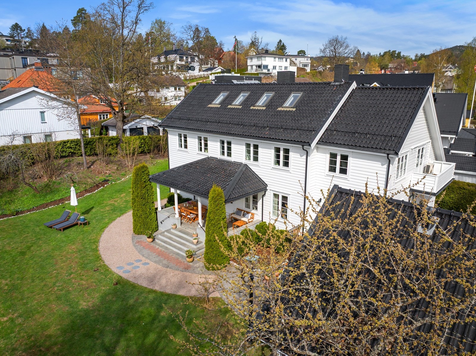 Overbygget terrasse med varmeovner Galleribilde