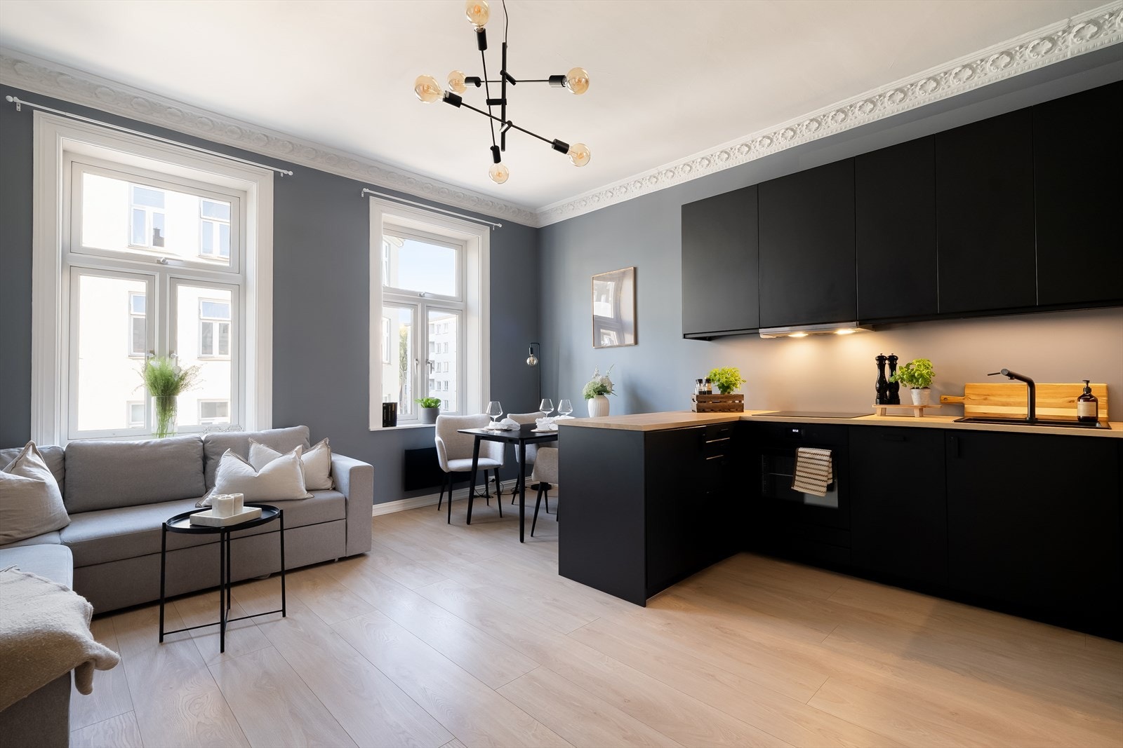 Det ble lagt nytt parkettgulv i 2019 Galleribilde