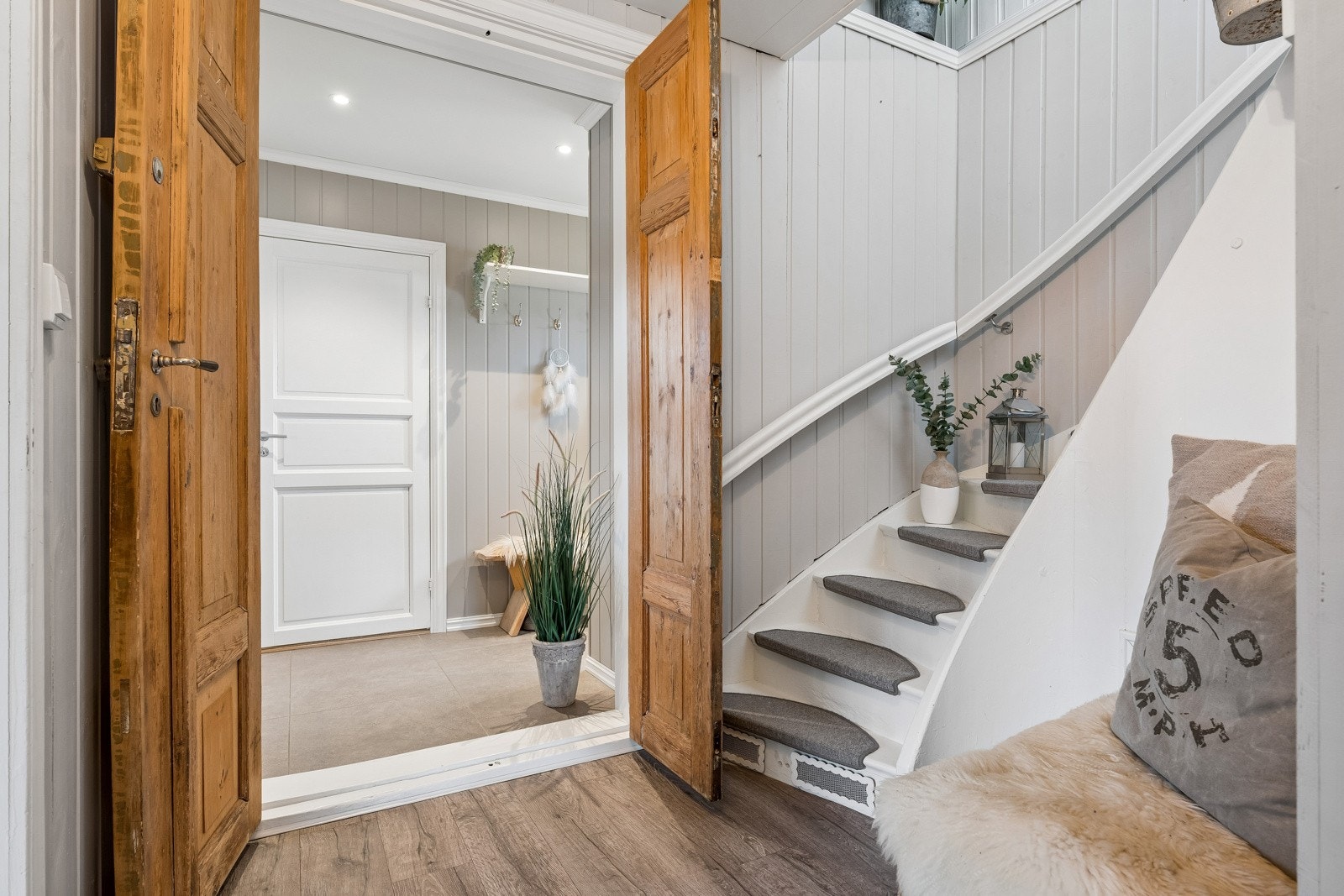 På tide å ta turen opp i boligens loftsetasje. Galleribilde