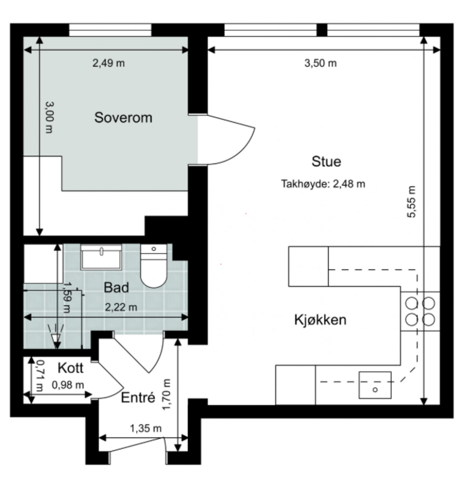 Plantegning Galleribilde