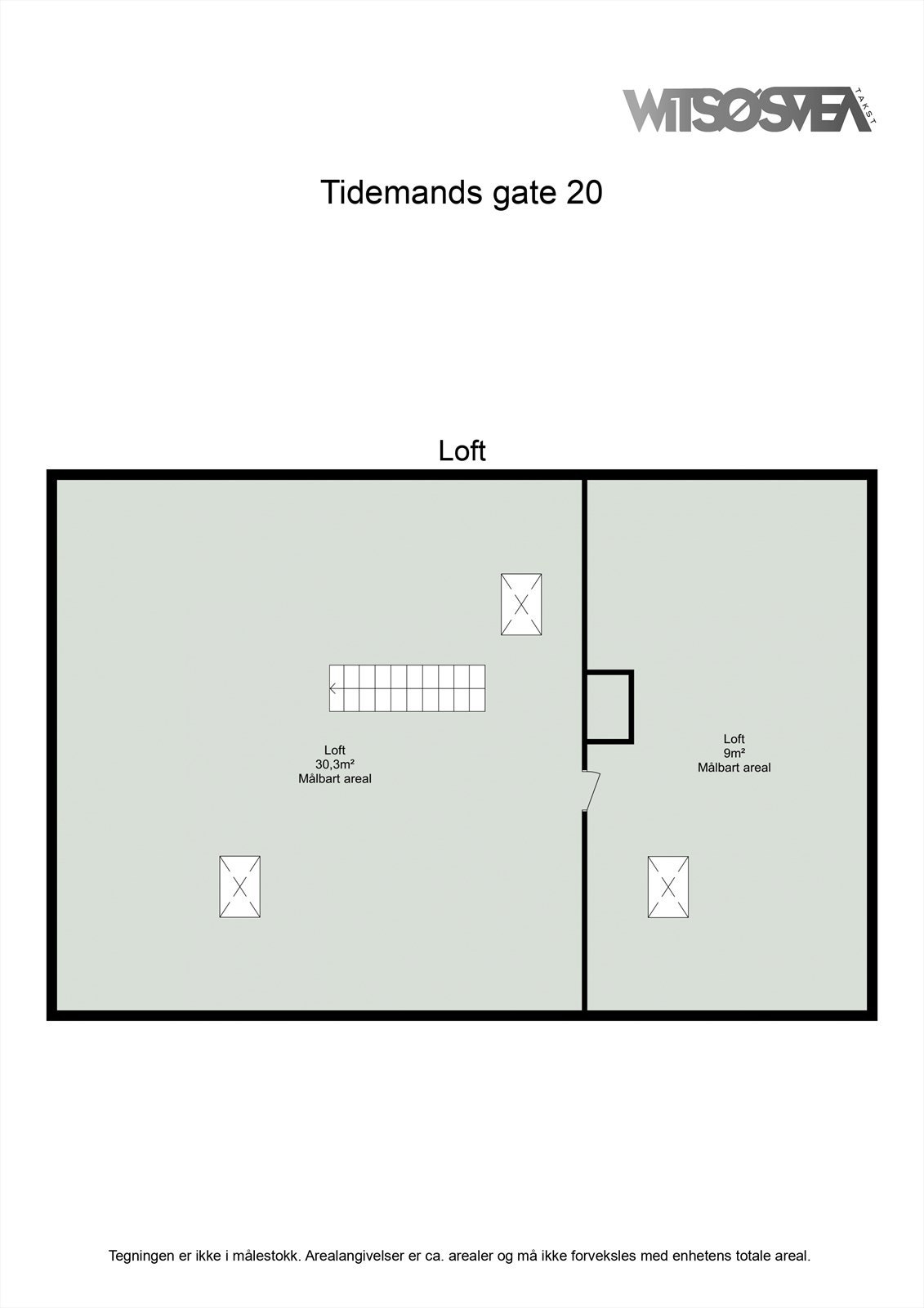 Planskisse Loft Galleribilde