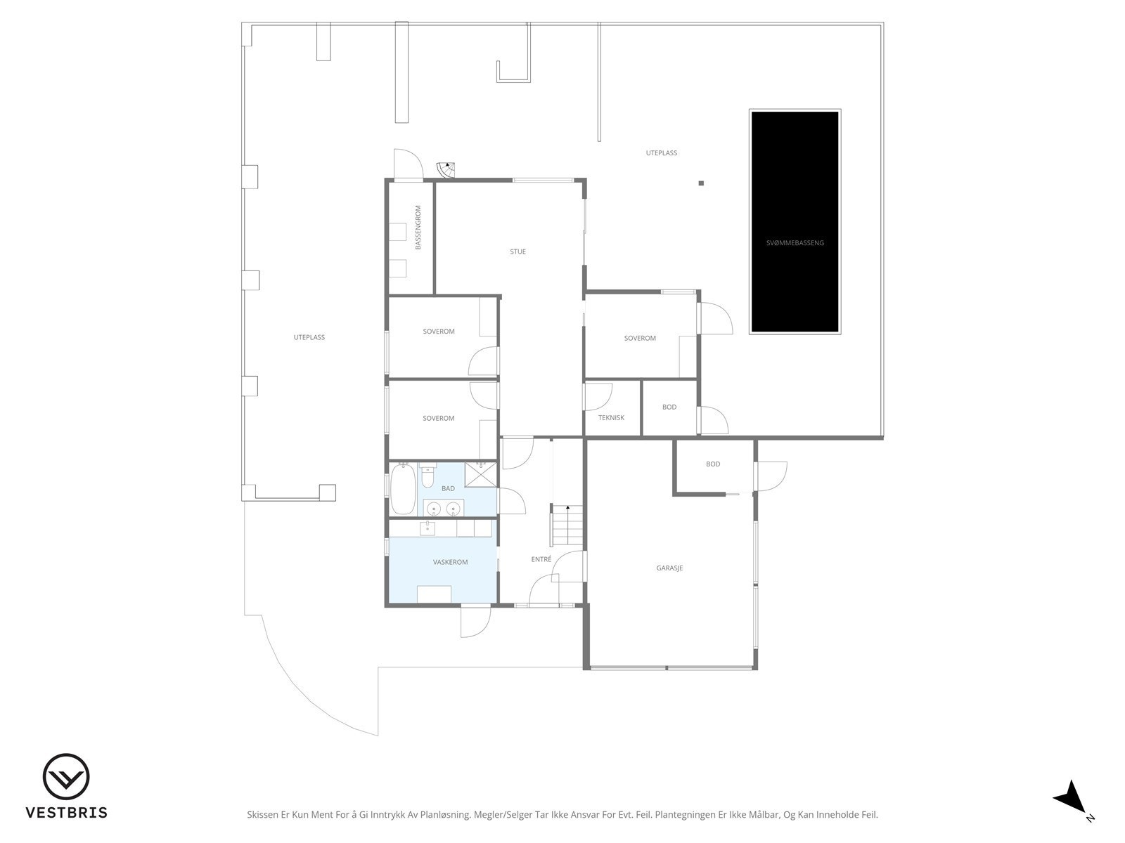 Plantegning - 1. etasje Galleribilde