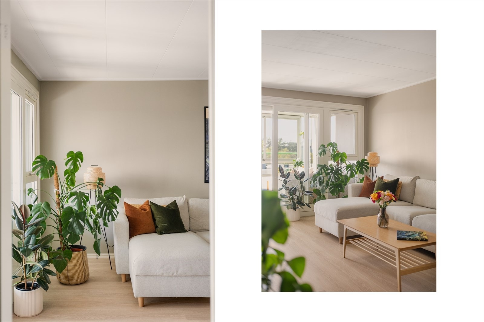 Leiligheten har en meget god intern beliggenhet med fri utsikt og lite innsyn. Galleribilde