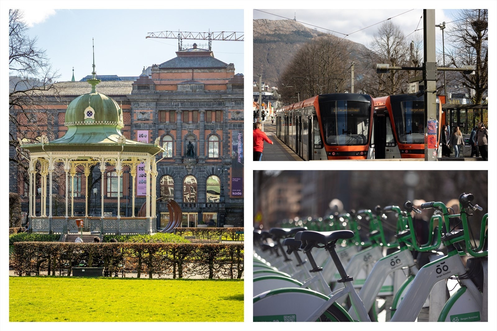 Kun minutter unna kommer du til kjernen av Bergen sentrum med gode kollektive forbindelser. Galleribilde