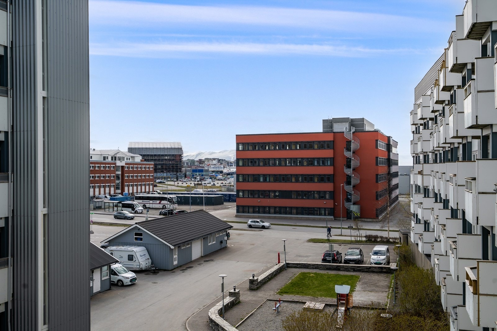 Utsikt fra balkongen Galleribilde