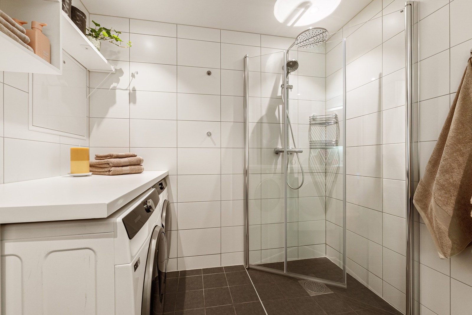Det er også smart opplegg for både vaskemaskin og tørketrommel. Galleribilde