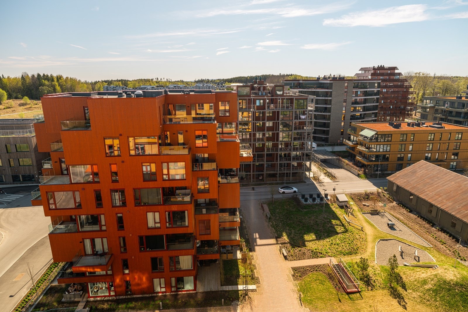 Utsyn fra takterrasse Galleribilde