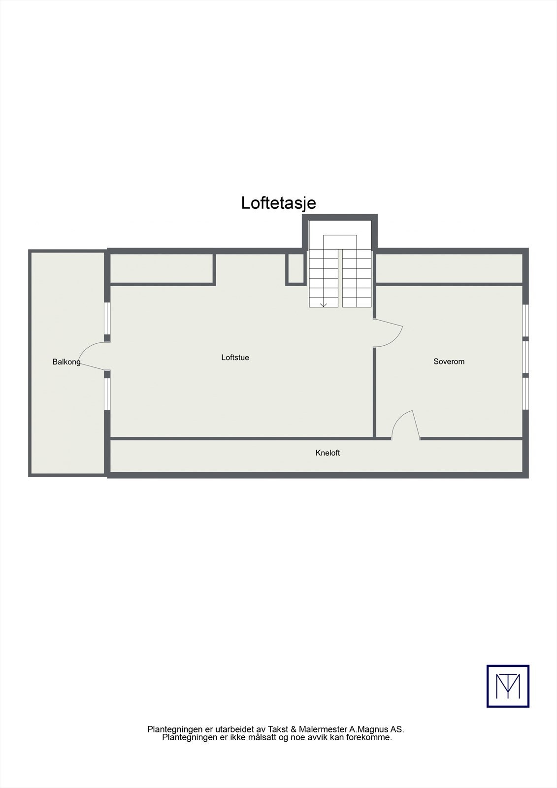 Plantegning Loftetasje Galleribilde