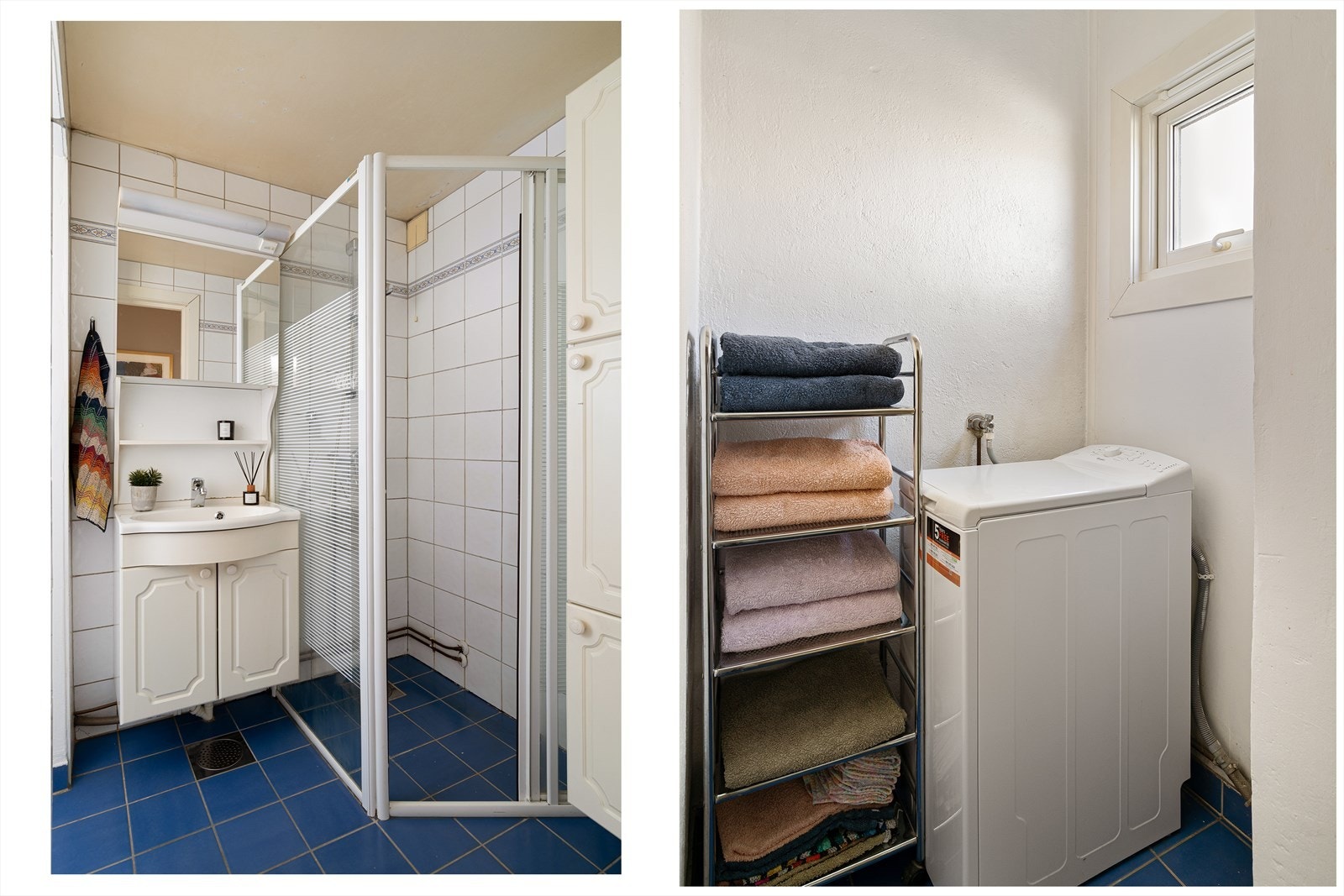 Det er i dag et stort og praktisk bad med moderniseringsbehov. Galleribilde