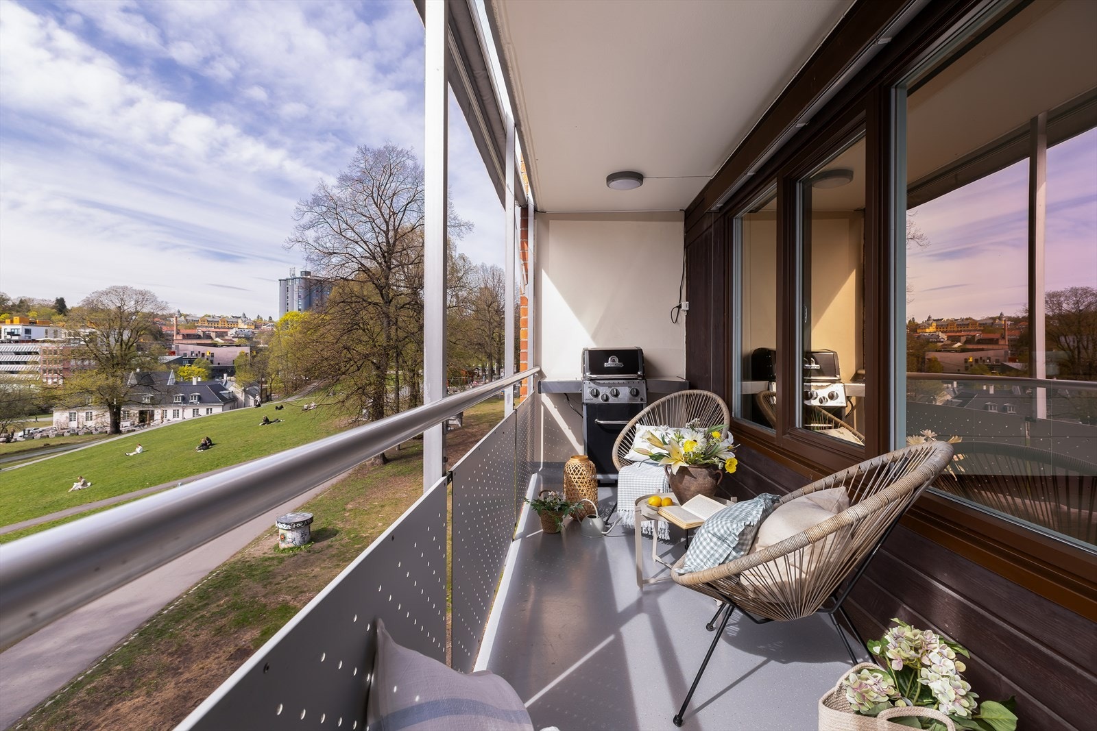 Nydelig utsikt fra balkongen. Galleribilde