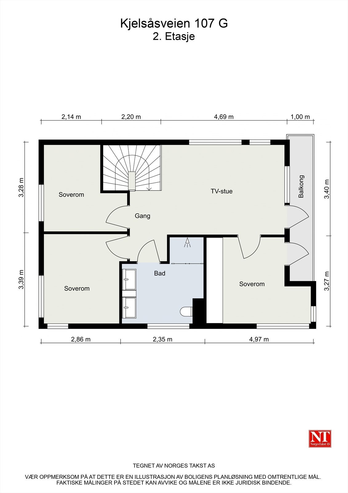 Planskisse 2. etasje Galleribilde