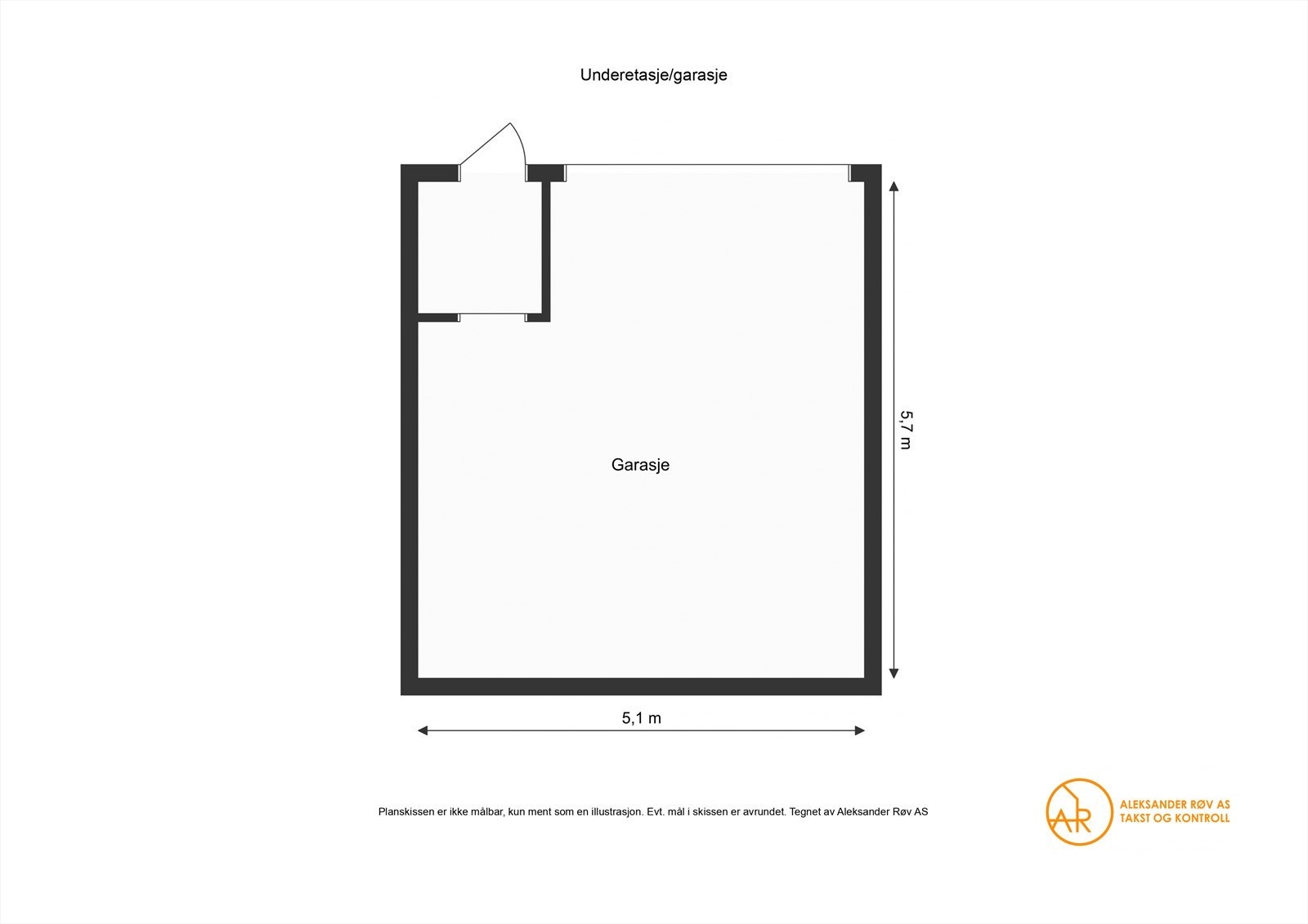 Plantegning underetasje. Galleribilde