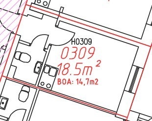 Plantegning Briskebyveien 2, leilighet 309 Galleribilde