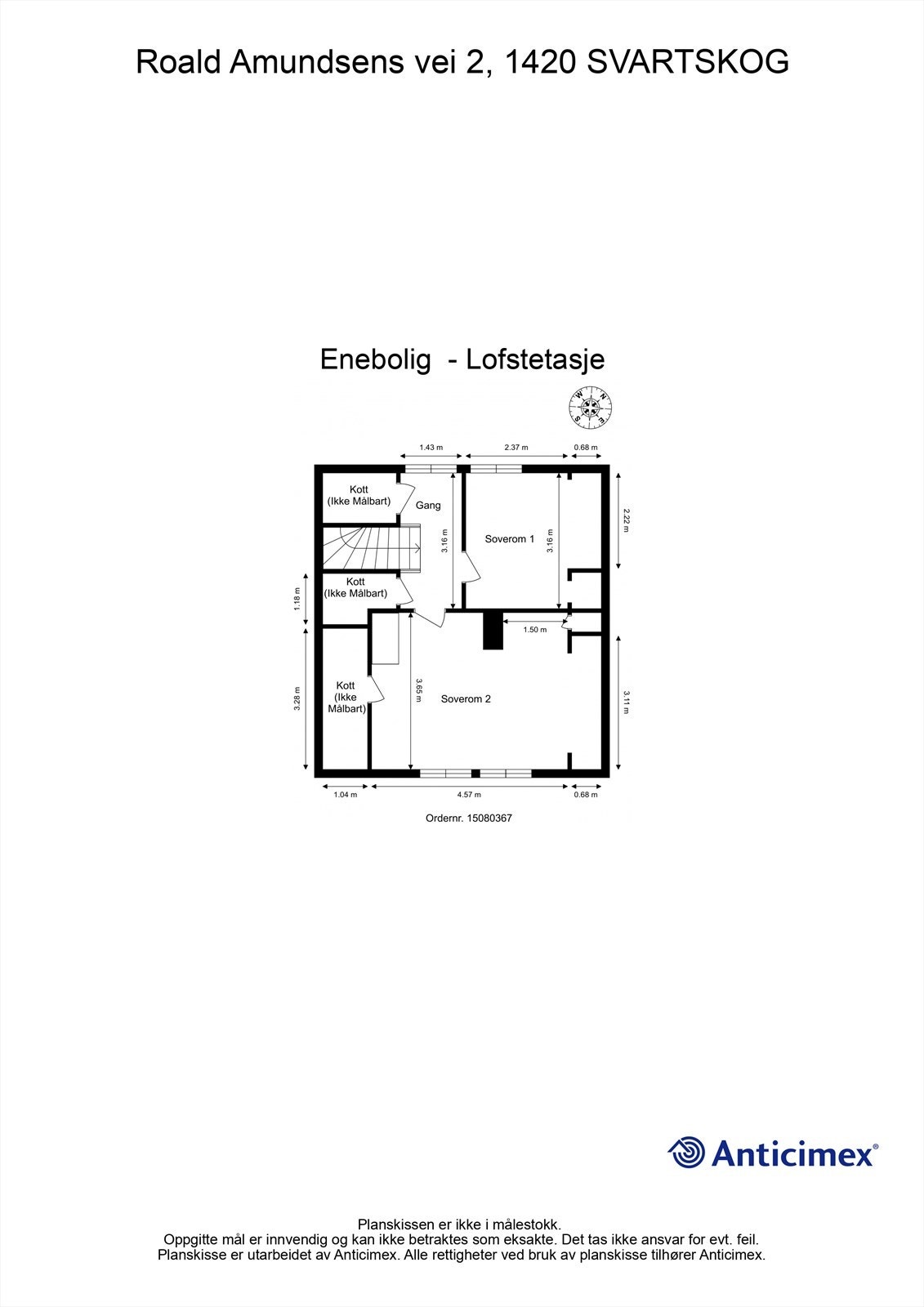 Plantegning-Lofstetasje Galleribilde