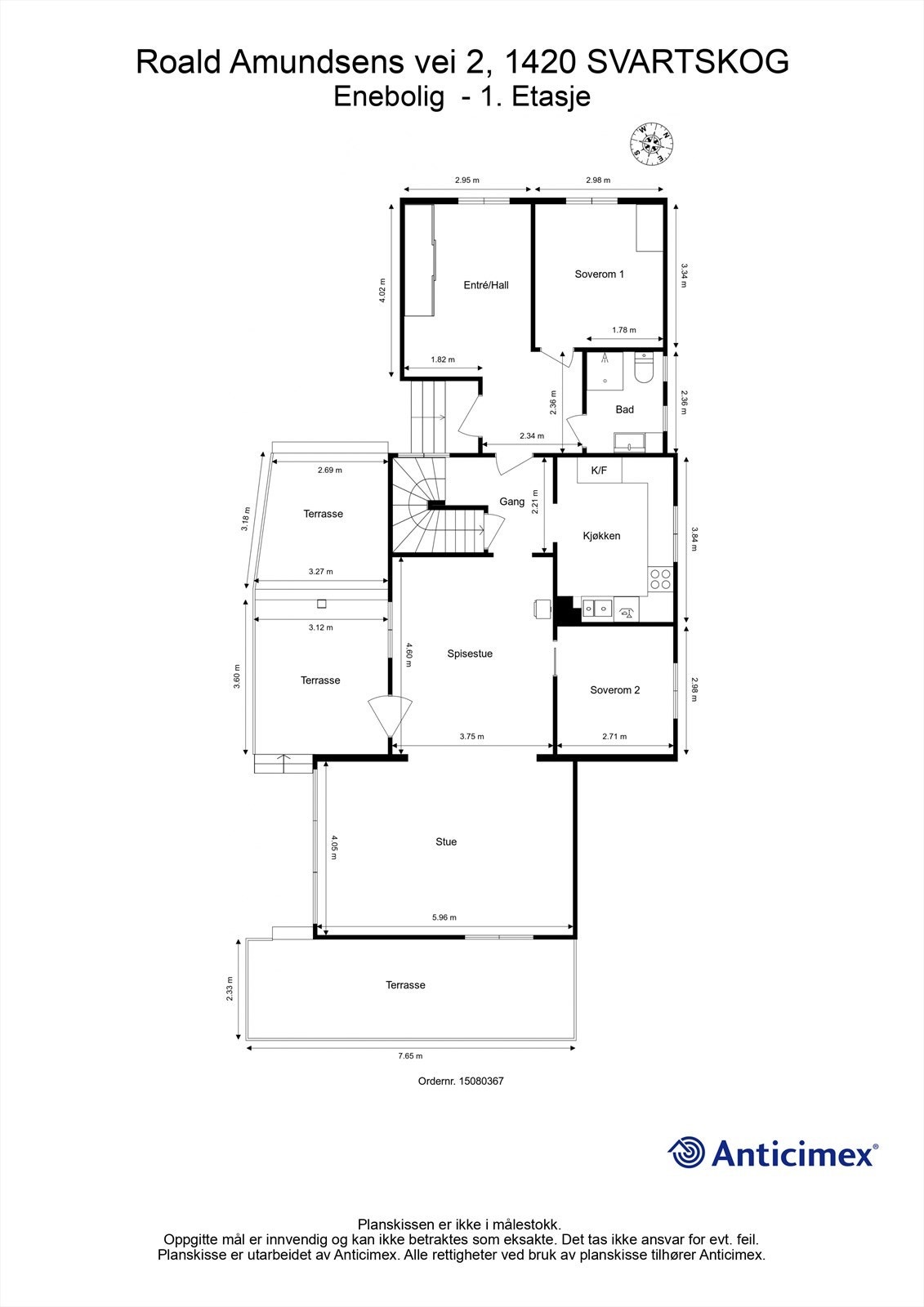 Plantegning- 1. Etasje Galleribilde