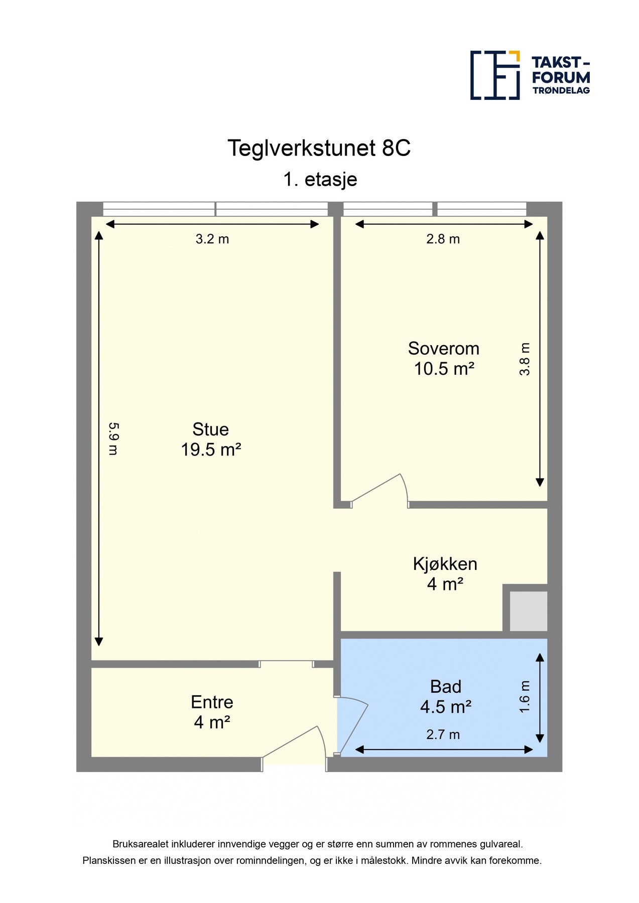 Plantegning 1.etasje Galleribilde