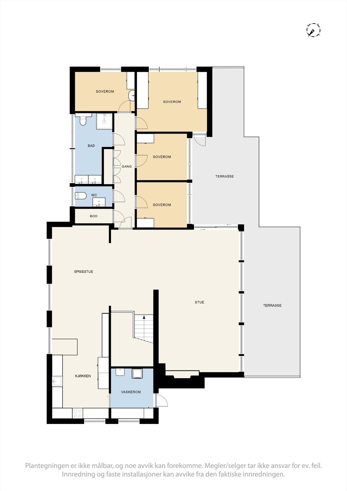 Plantegning hovedetasje Galleribilde