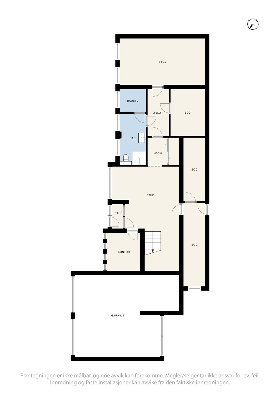 Plantegning 1.etasje Galleribilde