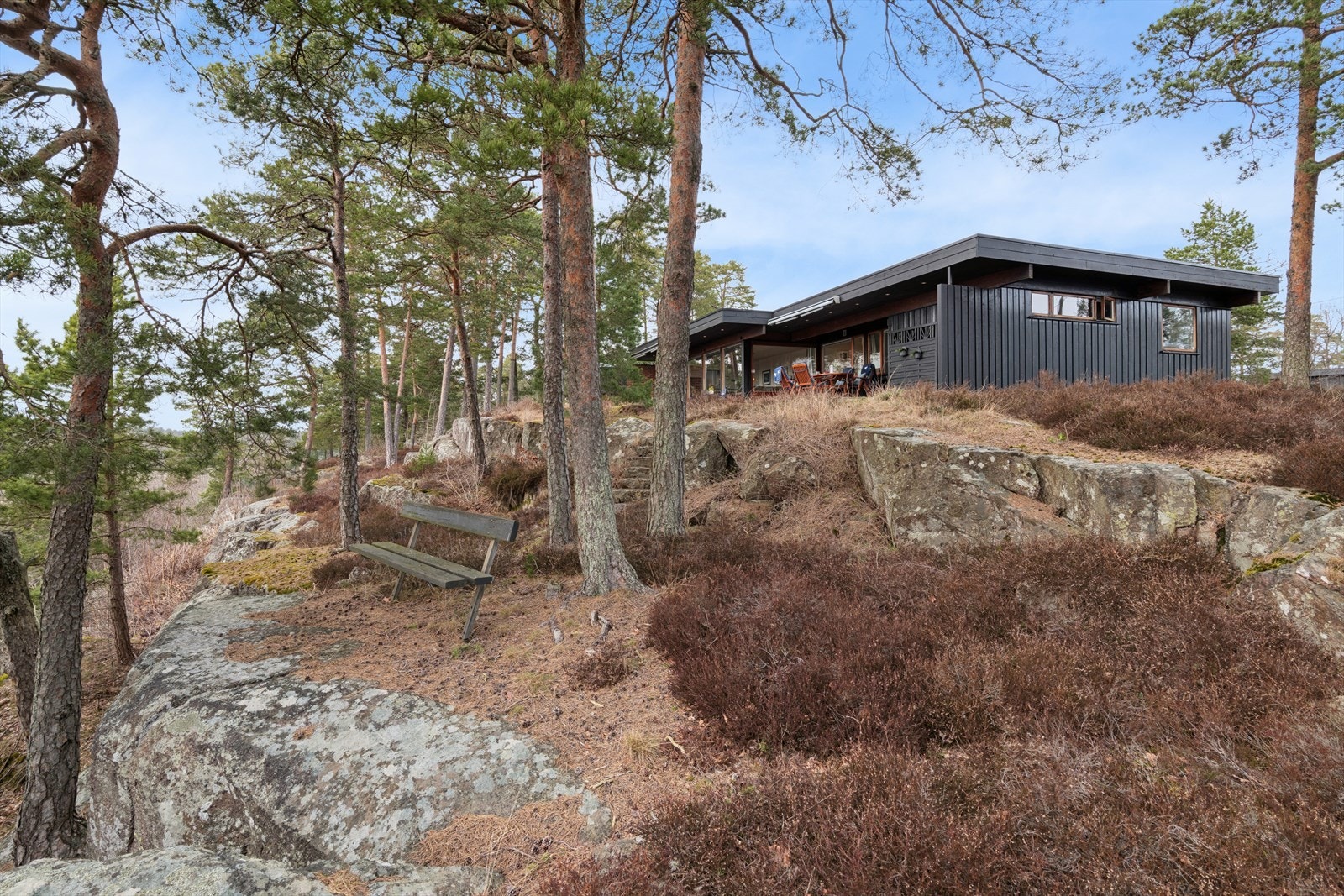 Tomtens opparbeidelse kler boligens arkitektur godt Galleribilde