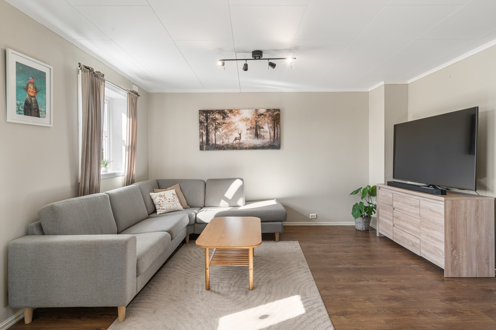Her har du gode muligheter til å innrede stuen din slik du vil ha den. Galleribilde