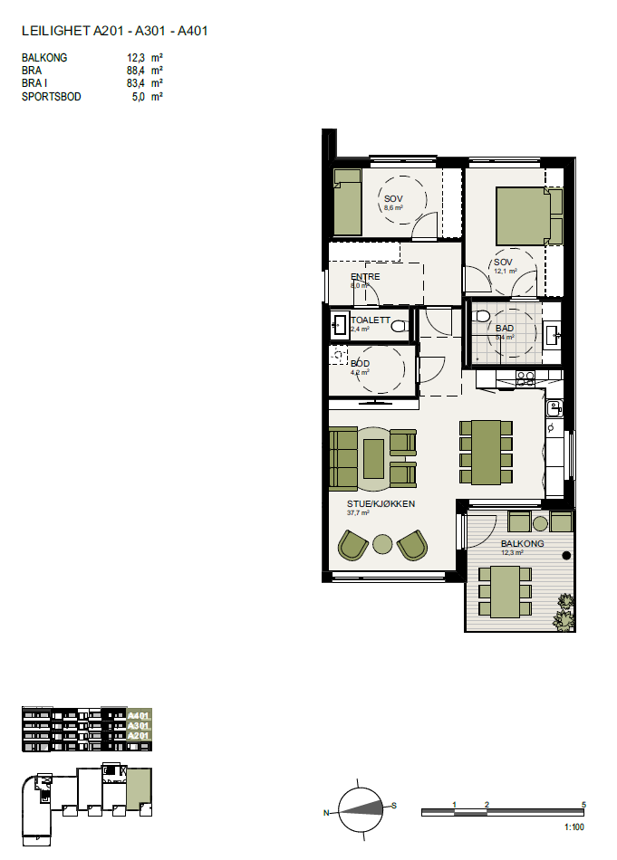 Plantegning Galleribilde