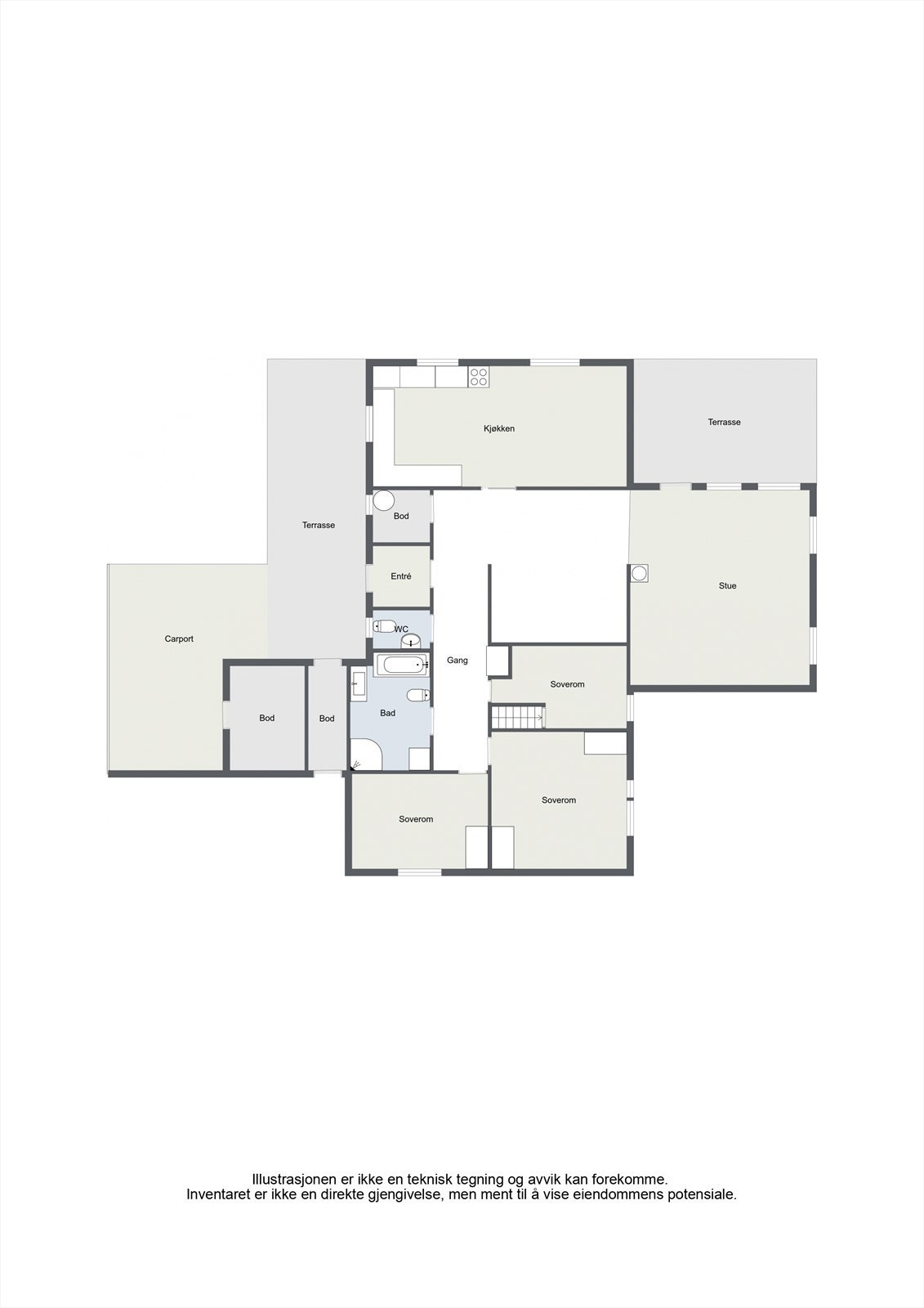 Plantegning Galleribilde