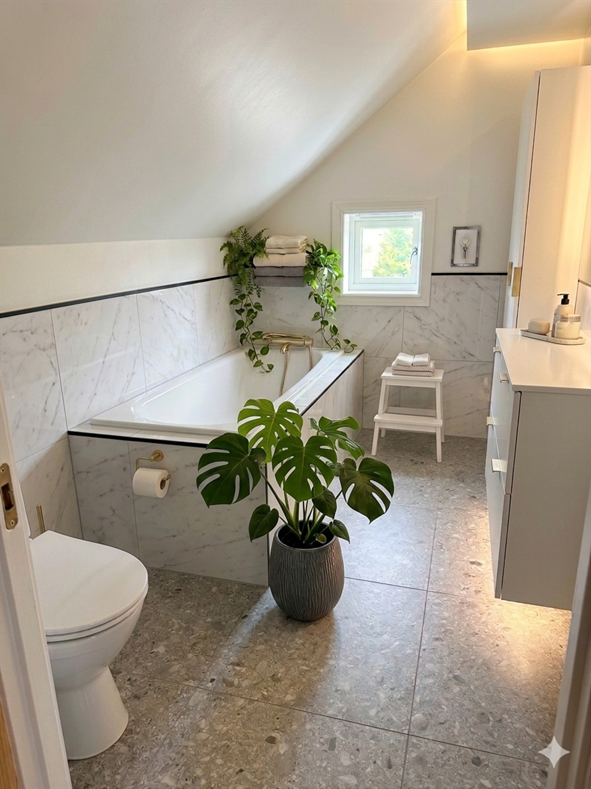 Inspirasjonsbilde bad laget via AI Galleribilde