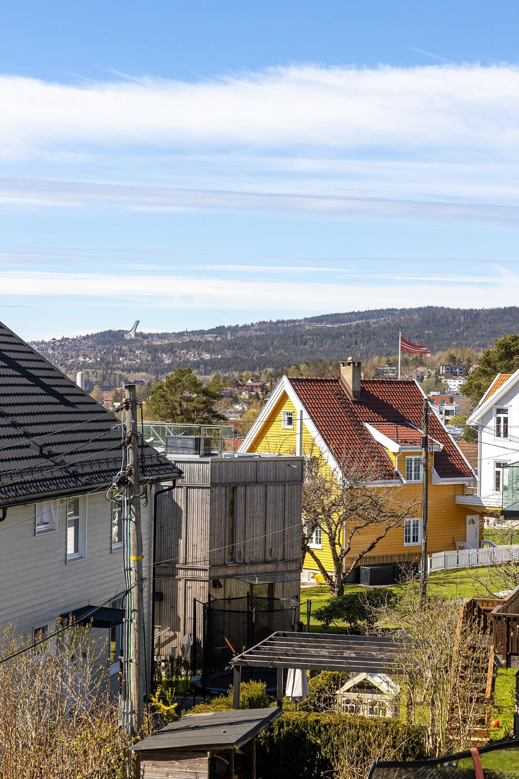 Fin utsikt fra balkongen Galleribilde