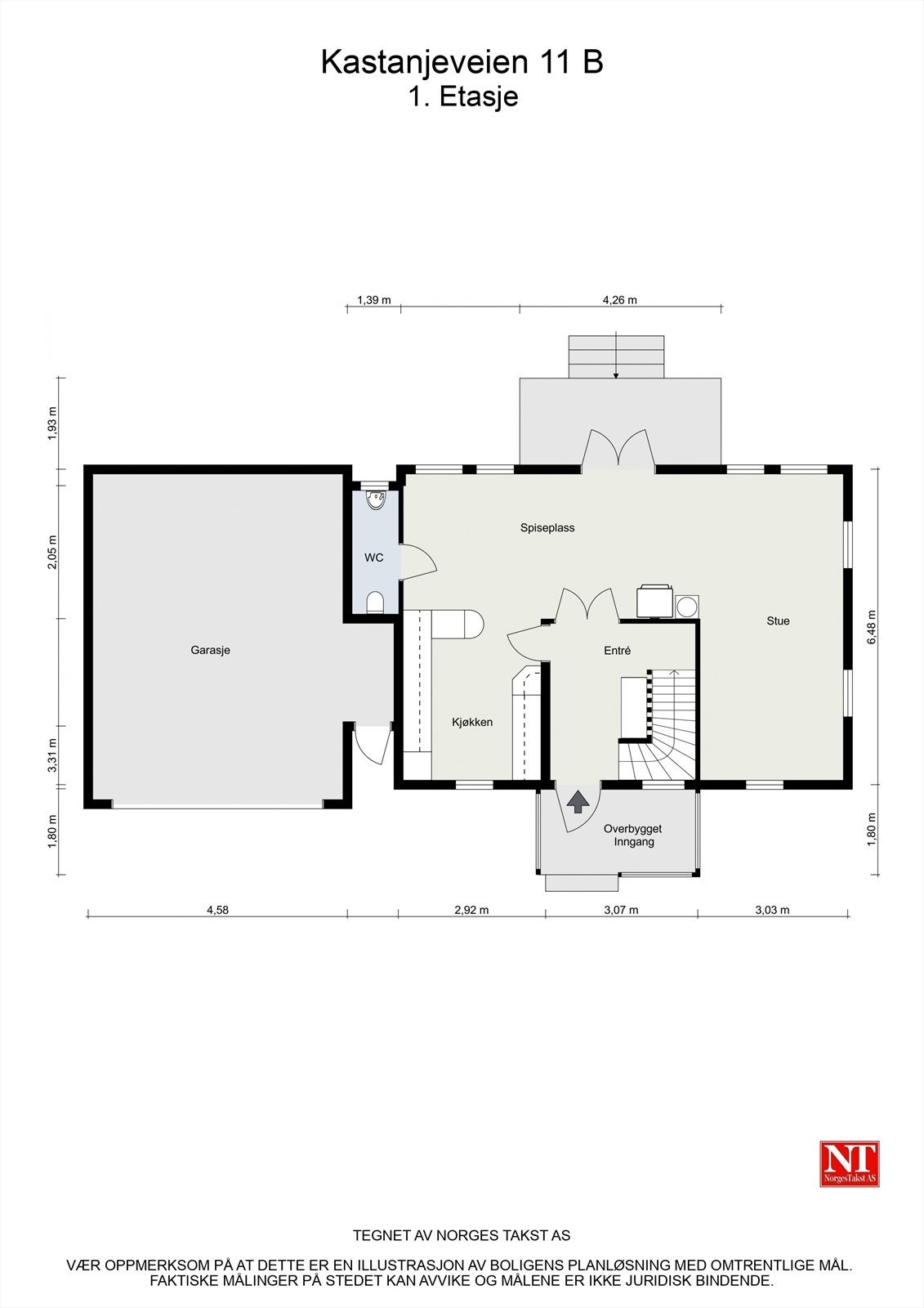 Planskisse - 1. etasje Galleribilde