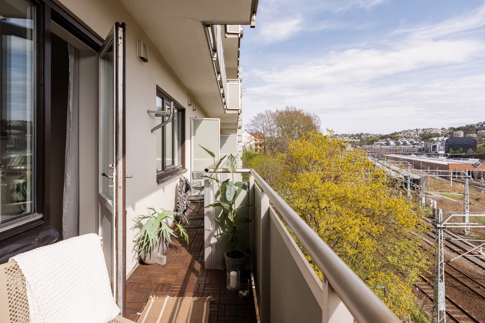 Balkongen er på 7 m² og vender mot syd. Galleribilde
