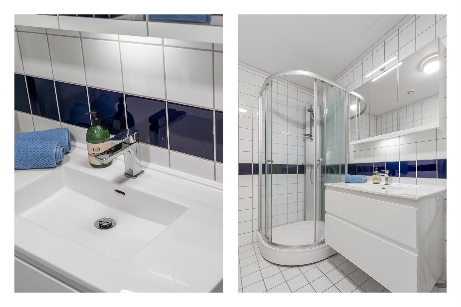 Badet ble oppgradert med ny innredning og nytt dusjkabinett i 2013 Galleribilde